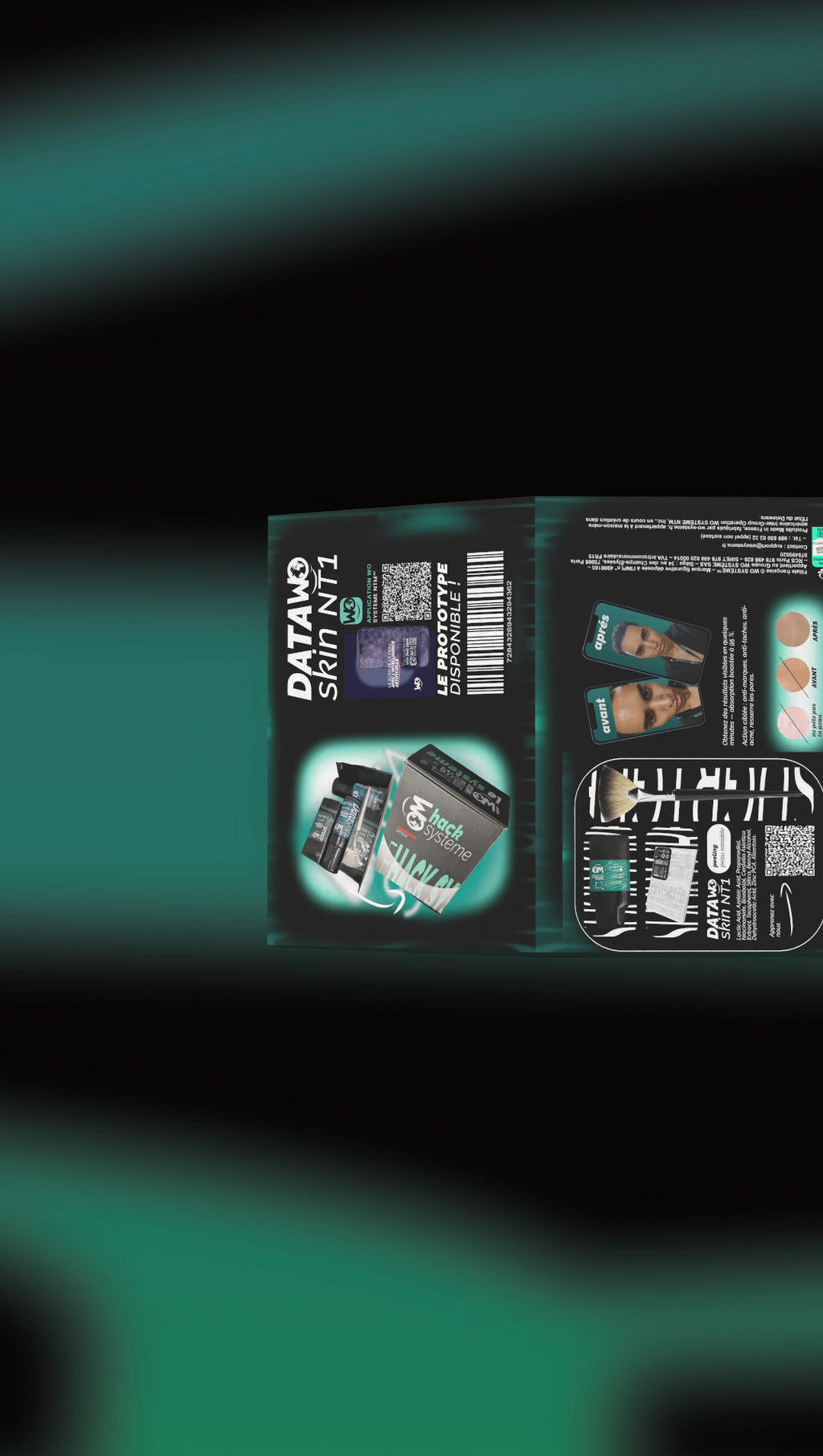 Flyer avec échantillon du peeling pour peau grasse